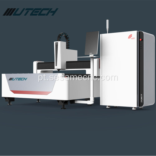 máquina de corte rápida da fibra do cnc para o corte do metal